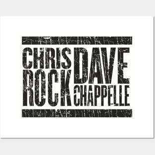 Cris Rock Dave Chappelle Black - VINTAGE RETRO STYLE Posters and Art